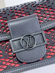 Louis Vuitton Mini Dauphine 20 Black Monogram Lace - 5