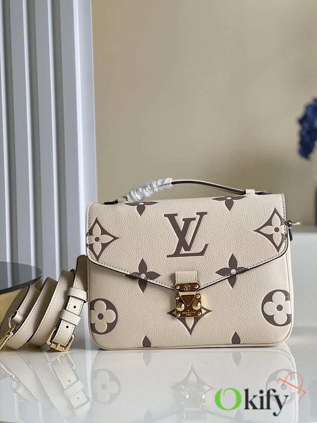 Louis Vuitton Pochette Metis 25 Monogram Biocolor Beige  - 1