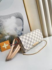 Louis Vuitton Favorite PM 24 White Damier Azur Canvas 3638 - 5