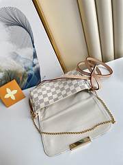 Louis Vuitton Favorite PM 24 White Damier Azur Canvas 3638 - 2