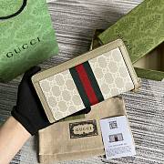 Gucci Long Wallet Zipper White GG Supreme - 3