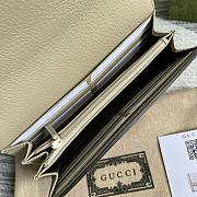 Gucci Long Wallet Flip White GG Supreme - 6
