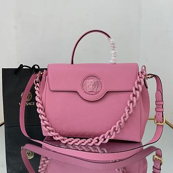 Versace La Medusa Large 35 Handbag in Pink