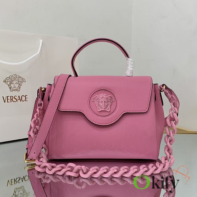 Versace La Medusa Medium 25 Handbag in Pink  - 1