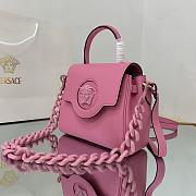 Versace La Medusa Small 20 Handbag in Pink - 6