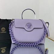 Versace La Medusa Large 35 Handbag in Purple  - 1
