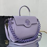 Versace La Medusa Large 35 Handbag in Purple  - 4