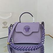 Versace La Medusa Medium 25 Handbag in Purple - 1