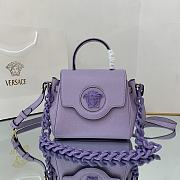 Versace La Medusa Small 20 Handbag in Purple - 1