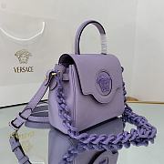 Versace La Medusa Small 20 Handbag in Purple - 2