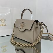 Versace La Medusa Medium 25 Handbag in Tan - 6