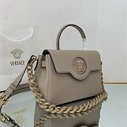 Versace La Medusa Medium 25 Handbag in Tan - 5