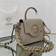 Versace La Medusa Small 20 Handbag in Tan - 2