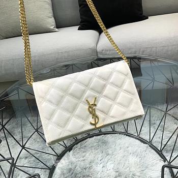 YSL Becky 22.5 White Quilted BagsAll 5142