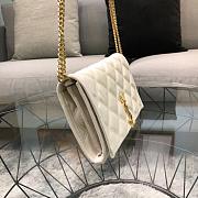 YSL Becky 22.5 White Quilted BagsAll 5142 - 6