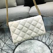 YSL Becky 22.5 White Quilted BagsAll 5142 - 2