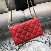 YSL Becky 22.5 Red Quilted BagsAll 5139 - 5