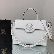 Versace La Medusa Large 35 Handbag in White - 1