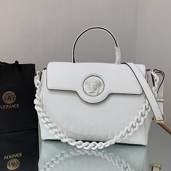 Versace La Medusa Large 35 Handbag in White