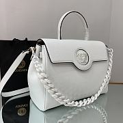 Versace La Medusa Large 35 Handbag in White - 4