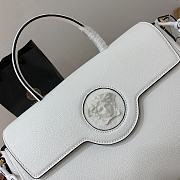 Versace La Medusa Large 35 Handbag in White - 2