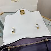 Versace La Medusa Medium 25 Handbag in White - 5