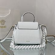 Versace La Medusa Small 20 Handbag in White - 5