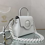Versace La Medusa Small 20 Handbag in White - 6