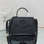 Versace La Medusa Medium 25 Handbag in Black - 1