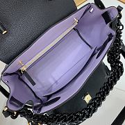 Versace La Medusa Medium 25 Handbag in Black - 5