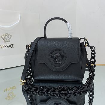 Versace La Medusa Small 20 Handbag in Black