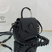 Versace La Medusa Small 20 Handbag in Black - 6