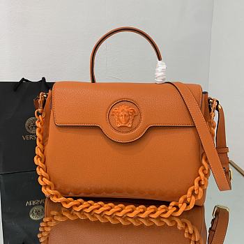 Versace La Medusa Large 35 Handbag in Orange