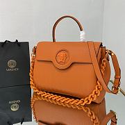 Versace La Medusa Large 35 Handbag in Orange - 6