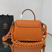 Versace La Medusa Medium 25 Handbag in Orange - 4