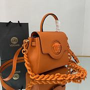 Versace La Medusa Small 20 Handbag in Orange - 3