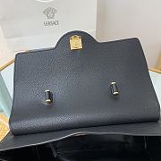Versace La Medusa Large 35 Handbag in Black Gold Hardware - 6