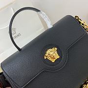 Versace La Medusa Large 35 Handbag in Black Gold Hardware - 5