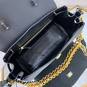 Versace La Medusa Large 35 Handbag in Black Gold Hardware - 3