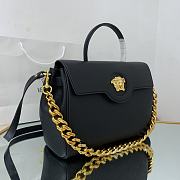Versace La Medusa Large 35 Handbag in Black Gold Hardware - 2