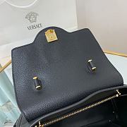 Versace La Medusa Medium 25 Handbag in Black Gold Hardware - 3