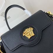 Versace La Medusa Medium 25 Handbag in Black Gold Hardware - 2