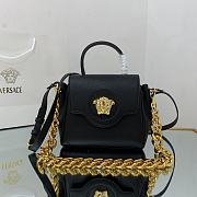 Versace La Medusa Small 20 Handbag in Black Gold Hardware - 1