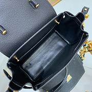 Versace La Medusa Small 20 Handbag in Black Gold Hardware - 6