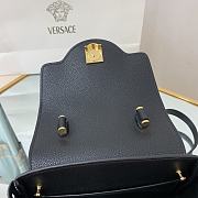 Versace La Medusa Small 20 Handbag in Black Gold Hardware - 5