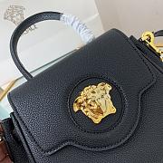 Versace La Medusa Small 20 Handbag in Black Gold Hardware - 2