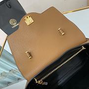Versace La Medusa Medium 25 Handbag in Brown Gold Hardware - 4