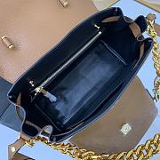Versace La Medusa Medium 25 Handbag in Brown Gold Hardware - 5