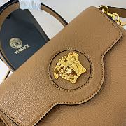 Versace La Medusa Medium 25 Handbag in Brown Gold Hardware - 6