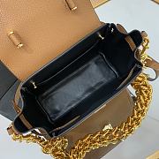 Versace La Medusa Small 20 Handbag in Brown Gold Hardware - 3